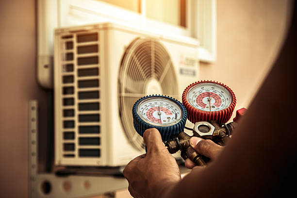Professional Heat Pump Repair technician working in Quakake, PA